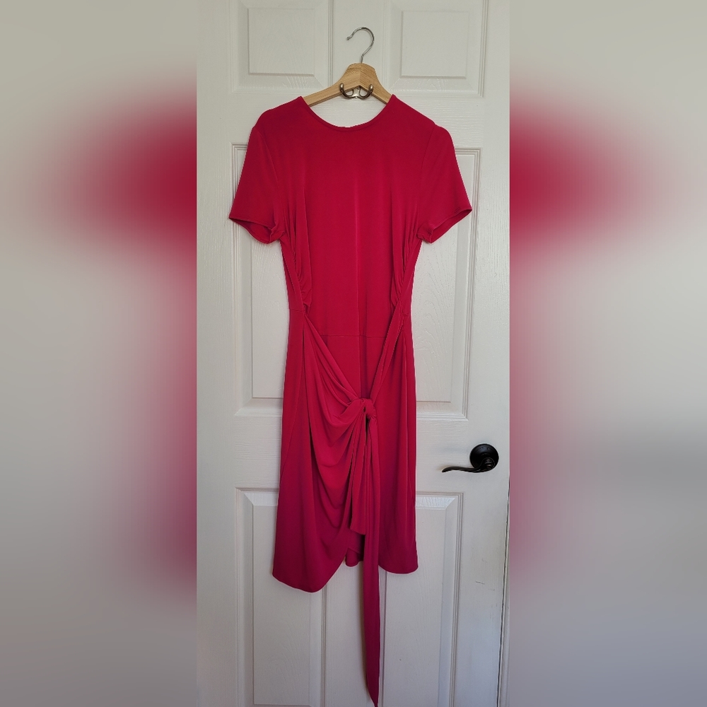 Maggy London Midi Dress Size 8 - Pink
